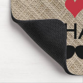 Persoonlijke JOUW NAAM PEACE LOVE Muismat (Hoek)