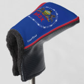 Persoonlijke Jouw tekst Pennsylvania Statenvlag op Golfheadcover (3/4 voorkant)