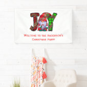 Persoonlijke Joy Gnomen Merry Kerstparty Spandoek (Insitu)