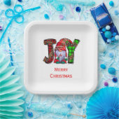 Persoonlijke Joy Gnomes Merry Kerstmis Papieren Bordje (Feest)