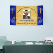 Persoonlijke Jubileum-banner voor kerken of pastor Spandoek (Beurs)