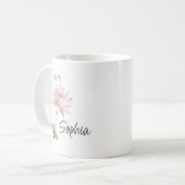Persoonlijke July Bloem Koffiemok (Voorkant links)
