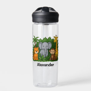 Persoonlijke Jungle Dieren Waterfles voor Kinderen