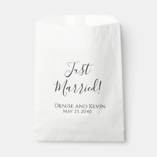 Persoonlijke 'Just Married' Trouwcadeautas voor Ta Bedankzakje