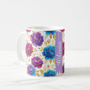 Persoonlijke juweeltoon bloem klassieke 330ml mok