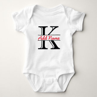 Persoonlijke K Name Bodysuit
