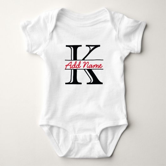 Persoonlijke K Name Bodysuit (Voorkant)