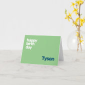 persoonlijke kaart gelukkig Verjaardag minimaal gr (Gele Bloem)