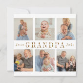 Persoonlijke kaart met foto's van opa (Voorkant)