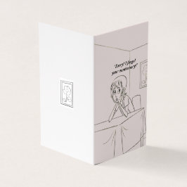 Persoonlijke kaart met verlaat jubileumwens