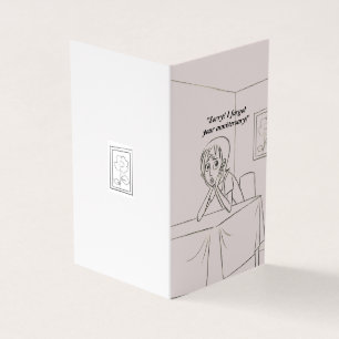 Persoonlijke kaart met verlaat jubileumwens