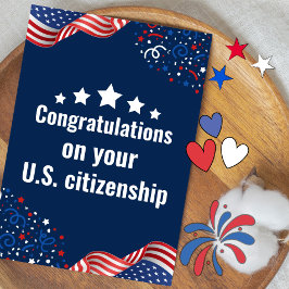 Persoonlijke kaart om uw nieuwe Amerikaanse burger