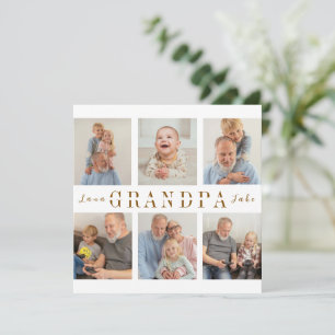 Persoonlijke kaart Opa foto's