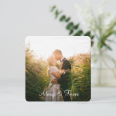 Persoonlijke Kaart van de Fotorand "Altijd en alti (Staand voorkant)