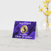 Persoonlijke kaart van nuchterheid elke naam maand (Gele Bloem)