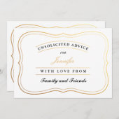 Persoonlijke Kaart voor advies over de douche of n (Voorkant / Achterkant)