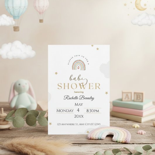 Persoonlijke kaart voor babyborrel