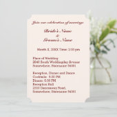 Persoonlijke Kaart voor het uitnodigen van een bri (Staand voorkant)