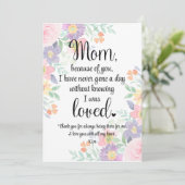 Persoonlijke kaart voor mama Moederdag kaart (Staand voorkant)