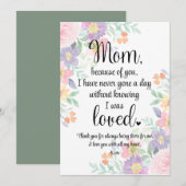 Persoonlijke kaart voor mama Moederdagkaart (Voorkant / Achterkant)