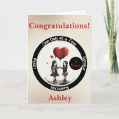 Persoonlijke kaart voor nuchterheidsmijlpaal (Voorkant)