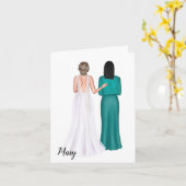 Persoonlijke kaart voor schoonmoeder op bruiloft (Gele Bloem)