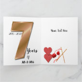 Persoonlijke Kaart vrouw van het Jubileum van het  (Binnen)