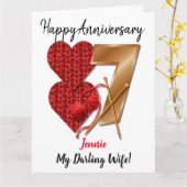 Persoonlijke Kaart vrouw van het Jubileum van het  (Gele Bloem)