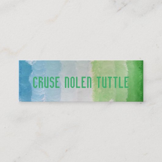 Persoonlijke kaarten mini visitekaartje (Voorkant)