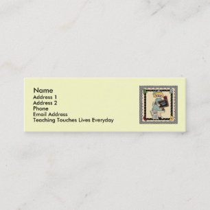 Persoonlijke kaarten voor leerkrachten mini visitekaartje