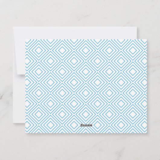 Persoonlijke kaartje voor geblazen papier | blauw feestdagenkaart (Achterkant)