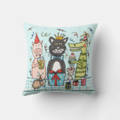 Persoonlijke kabelhaard voor dieren op het plein kussen (Achterkant)