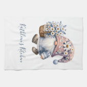 Persoonlijke Kabouter Daises Witte Gele Bloemen  Theedoek (Horizontaal)