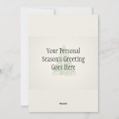 Persoonlijke Kabouter Kerstman Plat Kerstkaart (Achterkant)