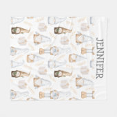 Persoonlijke kabouter voor kinderen fleece deken (Voorkant (Horizontaal))