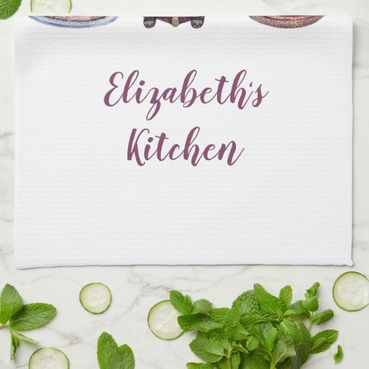 Persoonlijke Kabouters Bakken Koken Schattig Whims Theedoek (Gevouwen)