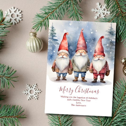 Persoonlijke Kabouters Kerstkaarten Feestdagenkaart
