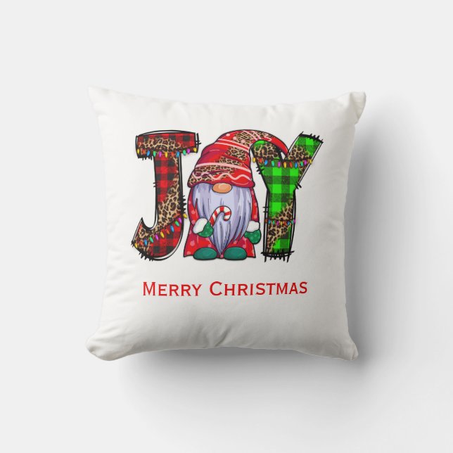Persoonlijke Kabouters Vrolijk Kerstmis  Kussen (Voorkant)