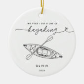 Persoonlijke kajakvaren Kerst Ornament (Voorkant)