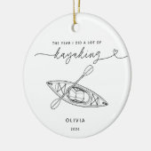 Persoonlijke kajakvaren Kerst Ornament (Links)