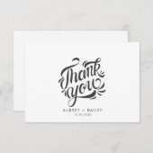 Persoonlijke kalligrafie Huwelijk Bedankt Versierd (Voorkant / Achterkant)