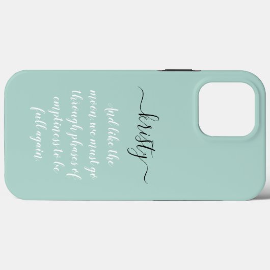 Persoonlijke kalligrafie, naam pastel Case-Mate iPhone case (Achterkant (horizontaal))