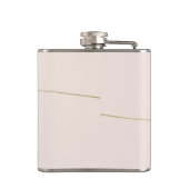 Persoonlijke kalligrafie roze goud vrijgezellenfee heupfles (Achterkant)