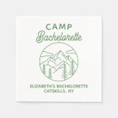 Persoonlijke Kamp Bachelorette Berg Servet (Voorkant)