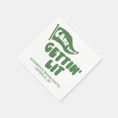 Persoonlijke Kamp Bachelorette Gettin 'Lit Servet (Hoek)