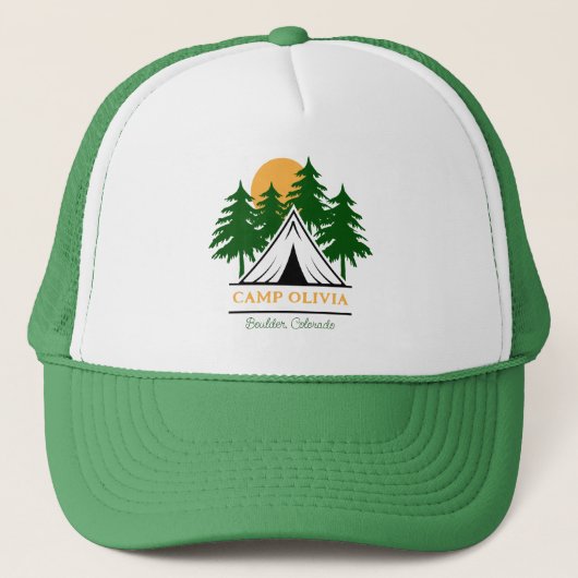 Persoonlijke Kamp Bachelorette Trucker Pet (Voorkant)