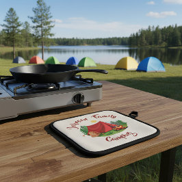 Persoonlijke kampeerartikelen pannenlap