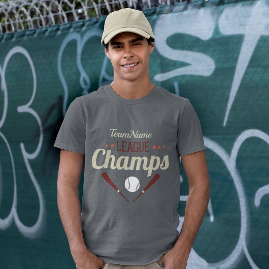 Persoonlijke kampioenen honkbalcompetitie t-shirt