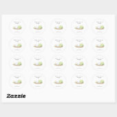 Persoonlijke Kankerondersteuning Rust Uw Vleugels Ronde Sticker (Vel)