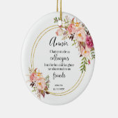 Persoonlijke kans maakte onze collega's Floral Keramisch Ornament (Rechts)